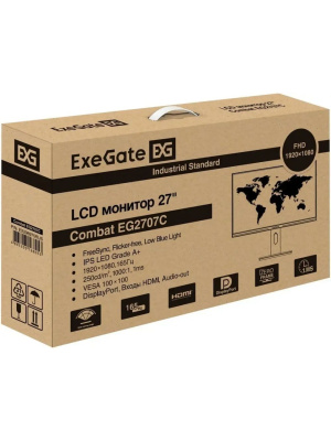 ������� ExeGate 27" EG2707C Combat {IPS 1920x1080 165Hz} [EX296975RUS]