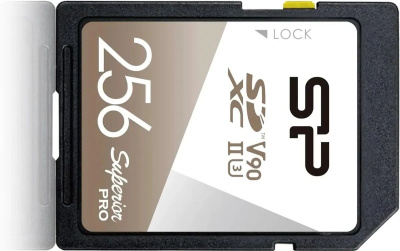���� ����� SDXC 256GB Silicon Power SP256GBSDXJA2V10 Superior Pro w/o adapter
