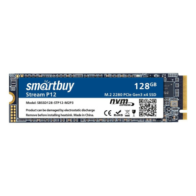 SSD-���������� 128Gb Smartbuy Stream P12 SBSSD128-STP12-M2P3, M.2, NVMe PCIe3