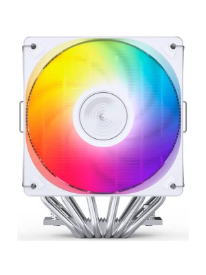 ����� JONSBO CR-3000E ARGB White LGA1851/1700/1200/115X/AM5/AM4 (TDP 260W, PWM, 2 x 120mm ARGB LED Fan, 6 �������� ������, �����, 4-pin) Retail