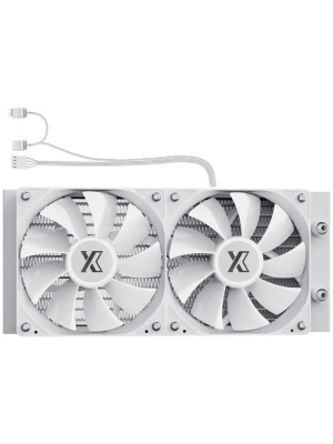 ������� �������� ���������� XASTRA LM240 ARGB WH LGA1700/1200/115X/AM5/AM4 ( 2x120 ARFB fan, TDP 265W, �����) RET