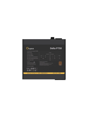 ���� ������� Ocypus Delta P750, 750W, APFC, 80+ Bronze, ATX 3.1, 120mm Fan (P750-BF)