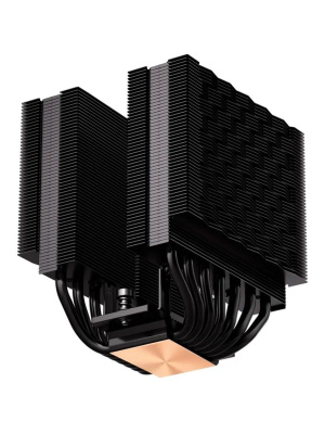 ����� ��� ���������� PCCooler RT720 TC BK (270W, 4-pin PWM, 157.5mm, Al/Cu, 7x6mm, 2x120mm, 73.32CFM, 34.9dBA, 2200RPM, S: 1851/1700/1200/115X, AM5/AM4, black)