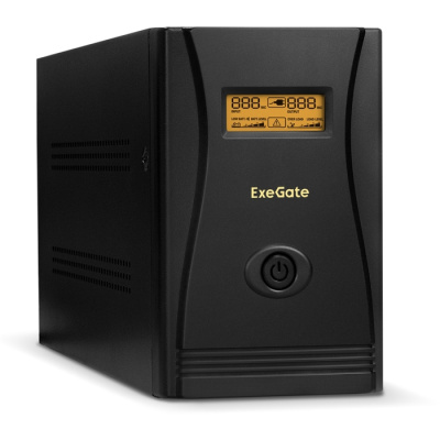 ��� ExeGate SpecialPro Smart LLB-2000.LCD.AVR.4SH.RJ, 2000VA/1200W, Black