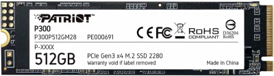 ������������� ���������� 512Gb SSD Patriot P300 (P300P512GM28)