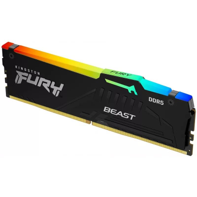 ������ DDR5 32GB 5600MHz Kingston KF556C36BBE2A-32 Fury Beast Black Expo RGB RTL Gaming PC5-44800 CL36 DIMM 288-pin 1.25� single rank � ���������� Ret