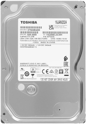 Ƹ����� ���� 2TB SATA-III Toshiba DT02 (DT02ABA200)