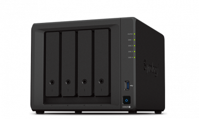   SYNOLOGY DS920+ QC2GhzCPU/4Gb(upto8)/RAID0,1,10,5,6/up to 4hot plug HDDs SATA(3,5' or 2,5')(up to 9 with DX517)/2xUSB3.0/2GigEth/iSCSI/2xIPcam(up to 40)/1xPS/3YW (repl DS918+)