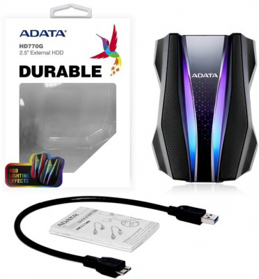 ������� ������ ���� 2Tb ADATA HD770G Black, RGB,  RTL  (AHD770G-2TU32G1-CBK)
