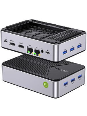 ����-�� GMKtec NucBox G9, Intel N150/12 �� LPDDR5/576 �� SSD; eMMC/Intel UHD Graphics/Windows 11 Pro, ����������� (G9/N150/12+512GB)