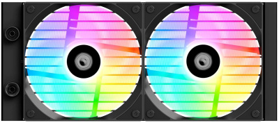 �������� �������� ���������� ID-COOLING FX240 LCD LGA1851/1700/1200/115X/AM4/AM5 (6��/���,TDP 300W, ARGB FAN and PUMP, LCD Display, PWM, DUAL FAN 120mm) RET