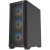 ������ Powercase ������ Powercase Ultimate Black, Tempered Glass, 4x 120mm ARGB fans, ARGB HUB, ������, ATX  CUB-A4
