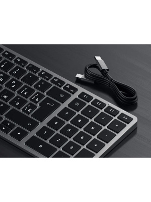���������� ������������ Satechi Slim X2 Bluetooth Backlit Keyboard, Bluetooth, ����� ST-BTSX2M-RU