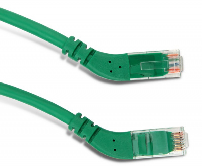 ����-���� U/�UTP ������� Hyperline PC-APM-UTP-RJ45/�R45-RJ45/�R45-C6-5M-LSZH-GN, ������ 45�-������ 45�, Cat.6, LSZH, 5 �, �������