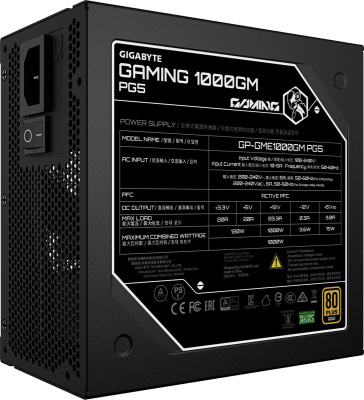 ���� ������� �� 1000W Gigabyte GP-GME1000GM PG5, 80PLUS Gold, ������