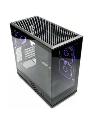 ������ Powercase GT3 ARGB, TG, Type-C, 3x 120�� ARGB PWM Fans, ������, mATX  (CMGT3B-A3)