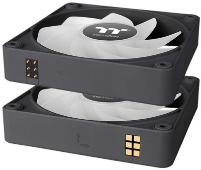 ���������� Thermaltake CT120 EX Sync Reverse, 3��, 120��, 4-pin, 2000��/���, 31.2 ��, ARGB, ������, Ret (CL-F192-PL12SW-A)