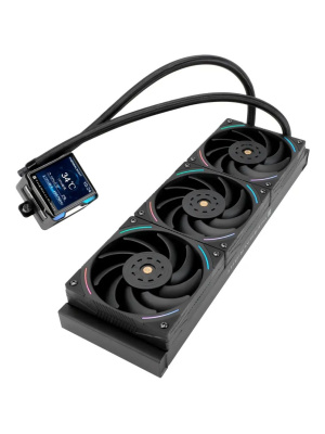 ������� �������� ���������� Thermalright Elite Vision 360 ARGB Soc-AM5/AM4/1200/1700/1851 ������ 4-pin 27.7dB Al LCD Ret (E-VISION-360-BL-ARGB)