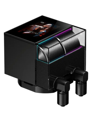 ������� ���������� PCCooler DS360 ARGB Display BK (310W, 360mm, LED, Black, ARGB/ Fans: 3x120mm, 90.56CFM, 39.8dBA, 2500RPM/ Pump height 65mm, 15dBA, 2600RPM, Rad thickness 27mm/ S: 1851, 1700, 1200, 115X, AM5, AM4)
