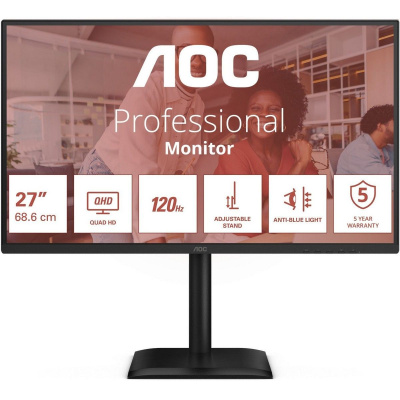 ������� 27" AOC Q27E4CV IPS, 2560x1440, 120Hz, 4 ms, Black
