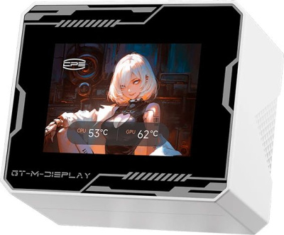 ������� �������� ���������� PcCooler GT360M Display ARGB Soc-AM5/AM4/1200/1700/1851 4-pin LCD 310W, �����, Ret (GT360M-WHAWXX-GL)