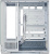 ������ XASTRA Q600-0F White ATX/Aquarium/Screewless/no fans/ Q600-0F-WH