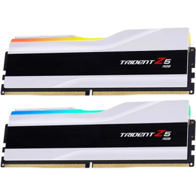 ����������� ������ 64GB (2x32GB) G.SKILL TRIDENT Z5 RGB (F5-6000J3636F32GX2-TZ5RW) , DDR5, 6000MHz, CL36 (36-36-36-96), 1.35V, White