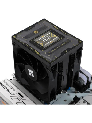 ����� Thermalright Burst Assassin Vision 120 Soc-AM5/AM4/1200/1700/1851 ������ 4-pin 25.6dB Al+Cu LCD Ret (BA120-VISION-BL)