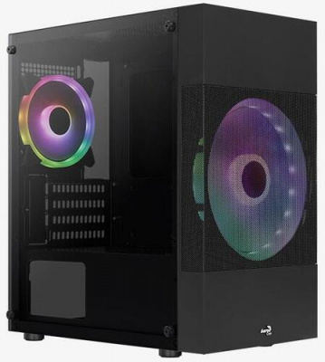 ������ Aerocool Atomic Lite-G-BK-v2 ������ ��� �� ATX 1x120mm 2xUSB2.0 1xUSB3.0 audio