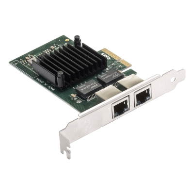 ������� ����� ExeGate EXE-I350-T2V2, 2xRJ-45, 1 ��/�, PCI-E x4, Retail EX292506RUS