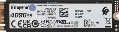 ���������� SSD Kingston PCIe 5.0 x4 4TB SFYR2S/4T0 Fury Renegade M.2 2280
