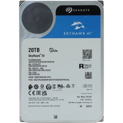 Ƹ����� ���� Seagate SkyHawk AI 20Tb SATA-III (ST20000VE003)
