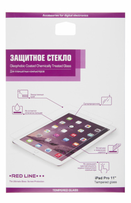 Защитное стекло для экрана прозрачная Redline для iPad Pro 11" 1шт. (УТ000016645)