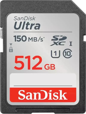 ����� ������ SanDisk Ultra UHS I 512GB SD Card 150MB/s for DSLR and Mirrorless Cameras