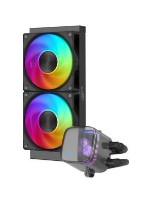 ������� ���������� ��� ���������� SAMA L70 240BK (290W, 240mm, Black, ARGB/ Fans: 2x120mm, 72.3CFM, 28dBA, 2200RPM/ Pump height 66mm, 3000RPM, Rad thickness 27mm/ S: 1851, 1700, 1200, 115X, AM5, AM4)