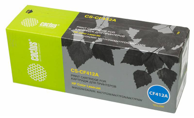 ����� �������� Cactus CS-CF412A ������ ��� HP LJ M452DW/DN/NW, M477FDW/M477FDN/M477FNW (2300���.)