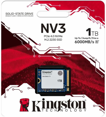 ���������� SSD Kingston PCIe 4.0 x4 1000GB SNV3SM3/1T0 NV3 M.2 2230