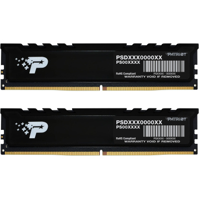  DDR5 2x8GB 4800MHz Patriot PSP516G4800KH1 Signature Premium RTL PC5-38400 CL40 DIMM 288-pin 1.1 kit single rank Ret