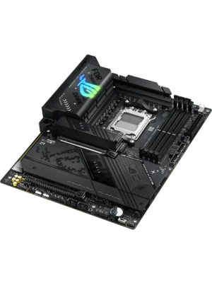 ����������� ����� ASUS ROG STRIX X870-F GAMING WIFI, AM5, X870, 4*DDR5, 2*SATA, 4*M.2, 9*USB 3.2, 2*USB4, Type-C, 3*PCIx16, DP+HDMI, ATX