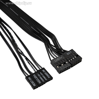 Exegate EX283074RUS ������ Miditower ExeGate XP-332 Black, ATX, <XP600, Black,120mm>, 2*USB, Audio