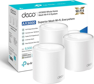 ��������� Mesh ������ TP-Link Deco X50(3-Pack) AX3000 10/100/1000BASE-TX (����.:3��)