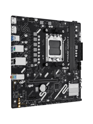 ����������� ����� ASUS PRIME A620AM-K, AM5, A620A, 2*DDR5, 4*SATA, 1*M.2, 4*USB 3.2, 2*USB 2.0, 1*PCIx16, 1*PCIx1, DP+HDMI, mATX;