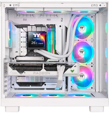 ������� �������� ���������� Thermaltake MAGFloe 420 Ultra Snow ARGB Soc-AM5/AM4/1200/1700/1851 ����� 4-pin LCD Ret (CL-W452-PL14SW-A)
