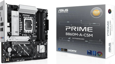 ����������� ����� Asus PRIME B860M-A-CSM, Socket-1851, Intel B860, mATX, Ret 90MB1K00-M0EAYC
