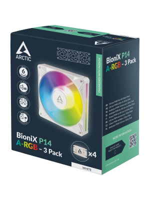 ���������� ��������� ARCTIC BioniX P14 A-RGB (White) - 3 Pack (ACFAN00342A)