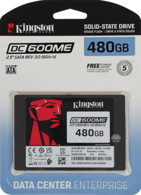���������� SSD Kingston SATA-III 480GB SEDC600ME/480G DC600M 2.5" 1 DWPD