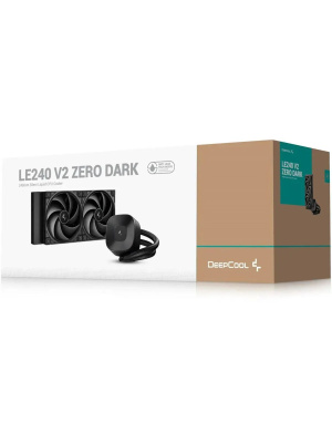 �������� �������� ���������� DEEPCOOL LE240 V2 ZERO DARK LGA1851/1700/1200/115X/AM5/AM4 (TDP 250W, ARGB PUMP, Anti-Leak edition, PWM, DUAL FAN) RET