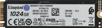 ���������� SSD Kingston PCIe 5.0 x4 1TB SFYR2S/1T0 Fury Renegade M.2 2280