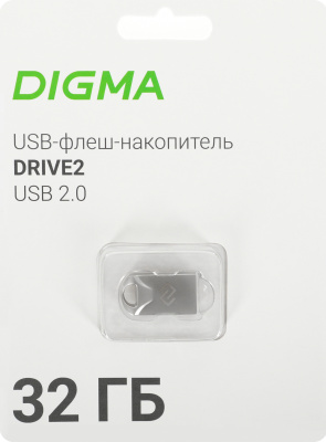 ���� ���� Digma 32Gb DRIVE2 DGFUM032A20SR USB2.0 �����������