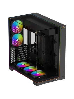 ������ Thermalright TR-A70 ARGB FAN5-C / Black / TG / 5 x120mm ARGB PWM Fans / ARGB Strip / USB TYPE-C / ATX  / TRA70AF5CB
